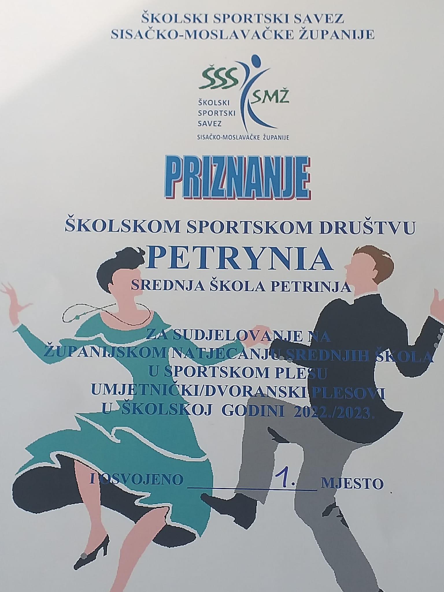 Srednja Kola Petrinja Naslovnica Upanijsko Natjecanje U Sportskom